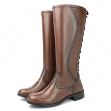 Glamorous Delicate Women's Riding Boot 2024 Modern High Top - Cà phê nâu - Xem 2