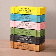 1 pieza Maceta de madera retro para plantas suculentas en balcón, caja rectangular de madera sólida para bonsai suculentos - maceta de madera - Ver 3