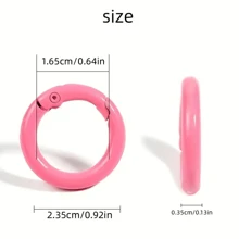 10 buc./pachet. Închidere cu arc, inel O din metal, care se poate deschide, rotund, cleme pentru breloc, cârlig, lanț pentru câini, bijuterii, cataramă, cleme pentru geantă, accesorii pentru conectori cârlig, accesorii pentru afaceri mici