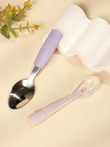 Children Soft Silicone Spoon For Feeding & Weaning, Portable & Hygienic With Storage Box, Infant & Baby Feeding Spoon With Soft Tips, Training Spoon For Toddler Kids