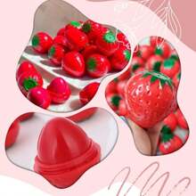 Paquete de Bálsamo Hidratante Labios Fresa Caja 24 piezas Labiales Mágico cuidado hidratante reparador brillo labial natural belleza cosmética frutal set mágico labios suaves - Rosa - Ver 6