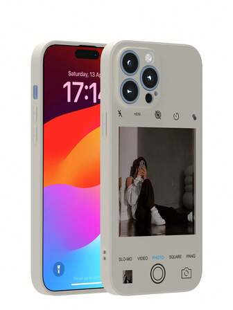 Capa de celular personalizada com foto da Apple, TPU macio, capa protetora completa, capa de celular personalizável compatível com iPhone série 6/7/8/Pro/Max, ideal para presentes para ele/ela, namorado/namorada, esposa, família, aniversário, animal de estimação, selfie etc. Cáqui, elegante, estiloso, colorido, fofo, compacto, exclusivo e kawaii, personalizado, presentes ideais para ele, amigos, avós, casais