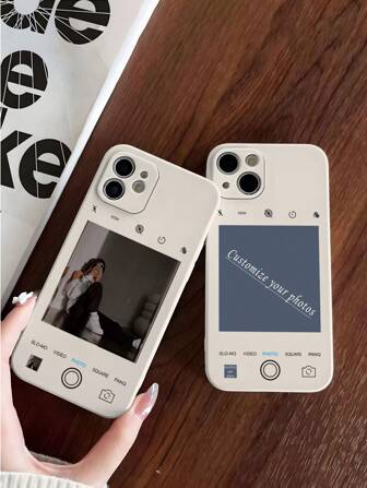 Funda de teléfono personalizada con foto de Apple, de gel TPU suave y protección total, compatible con la serine 6/7/8/Pro/Max, ideal como regalo para él/ella, novio/novia, esposa, familia, aniversario, mascota, selfie, etc. Caqui, de moda, elegante, colorido, lindo, sencillo, kawaii, único, personalizado, regalo ideal para él, amigos, abuelos, pareja