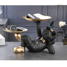 French Bulldog Design Fashionable Home Decor Accents - Black - View 8