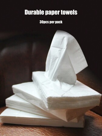 4 Pack Car Tissue With 30 Sheets Tissue In Side Per Pack For Car Tissue Box Paper Refill For Vehicle Home Bathroom Usage