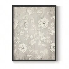 Ready To Hang Vintage Floral Print IV -Framed Print Comes With 8x10 Solid Wood Walnut Frame-Vintage Décor-Home Décor-Wall Art-Décor-Framed Art-Picture Frame-Posters