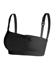 3pcs Maternity Nursing Bra, Easy Open Breastfeeding Comfortable Bralette, Black/Coffee/Light Skin Colors - Multicolor - View 7