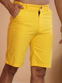 Men Shorts - Yellow - View 6
