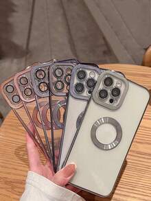 3 chiếc Vỏ bảo vệ bằng kính cường lực mạ điện chống rơi Tương thích với iPhone - Nhiều màu - Xem 3