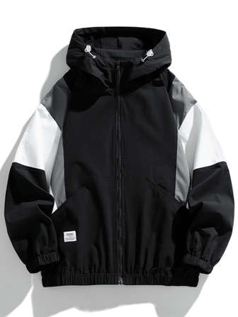 Women Sports Jacket - Color Blocking Windbreaker - Casual Windbreaker