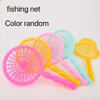 Red de pesca de verano para niños, red de juguete de plástico para niños y niñas, red de pesca linda y divertida para jugar con agua, para promover el entretenimiento entre padres e hijos, juguetes de playa, adecuados para vacaciones, fiestas, entretenimiento infantil, regalos y detalles de fiesta
