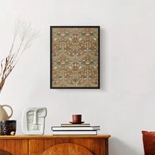 Ready To Hang Vintage Abstract Print LVI -Framed Print Comes With 8x10 Solid Wood Walnut Frame-Vintage Décor-Home Décor-Wall Art-Décor-Framed Art-Picture Frame-Posters