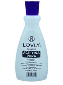 Acetona pura Lovly 100ml - Blanco - Ver 3