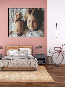 Custom Adult Diamond Painting Kit, Personalized Photo Full Drill Diamond Painting, 5D Diamond Gem Painting, Round Diamond Art Wall Decoration Gift