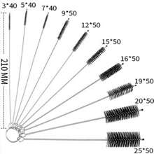 10pcs Industrial Pipe Cleaning Brushes For Easily Removing Dirt Inside Pipes, Multi-Size - Multicolor - View 5