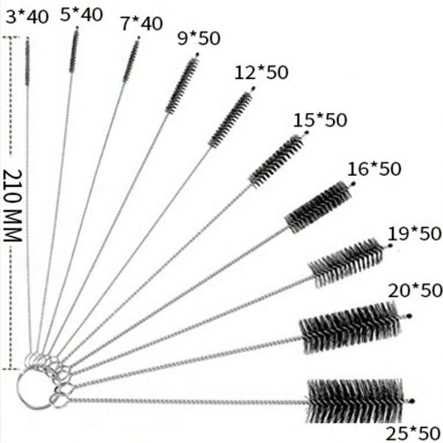 10pcs Industrial Pipe Cleaning Brushes For Easily Removing Dirt Inside