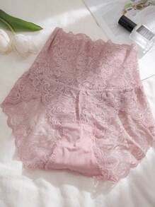 5pcs/Pack Sexy Lace High-Waisted Women's Transparent Triangle Panties - Multicolor - View 8