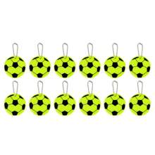 24pcs Luminous Football Pendant Keychain Reflective Keyring For Sports Enthusiasts, Suitable As Bag Pendant Or Key Holder For Men And Women Car Accessories Bag Charm Backpack For School