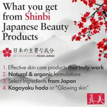 Shinbi Beauty Japanese Vitamin C Serum With Rice Water + Hyaluronic Acid - Japan Skincare Products For Anti Aging Anti Wrinkle J Beauty Glow 1oz - Trong sáng - Xem 6