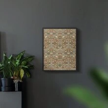 Ready To Hang Vintage Abstract Print LVI -Framed Print Comes With 8x10 Solid Wood Walnut Frame-Vintage Décor-Home Décor-Wall Art-Décor-Framed Art-Picture Frame-Posters
