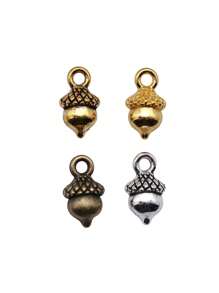 15pcs/Bag 13x7mm 3D Acorn Charms Pendant For DIY Necklace, Bracelet DIY Jewelry Making Accessory
