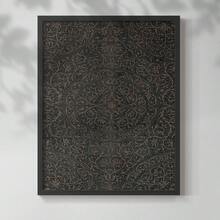 Ready To Hang Vintage Abstract Print CVI -Framed Print Comes With 8x10 Solid Wood Walnut Frame-Vintage Décor-Home Décor-Wall Art-Décor-Framed Art-Picture Frame-Posters - Ebony - View 4