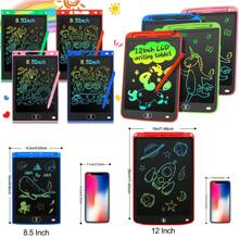 1PC 8,5/12 inch LCD-schrijftablet voor 3-8 jarigen Elektronisch tekenblok en krabbelbord Educatieve verjaardagscadeaus voor meisjes en jongens