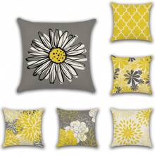 Juego de 6 fundas de cojín decorativas con diseño geométrico de moda nórdica, fundas de cojín para sofá, cojín para exteriores para sofá, sofá, cama, silla (40 cm x 40 cm, 45 cm x 45 cm)
