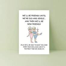 Greeting Card For Best Friends/Sisters, Love Card/Compliment Card, Perfect Gift For Her, With Envelope - Red - View 3