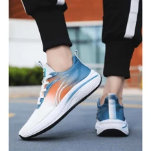 Tenis deportivo para hombre transpirable varios colores gym Ligero TRAINING - Azul - Ver 2