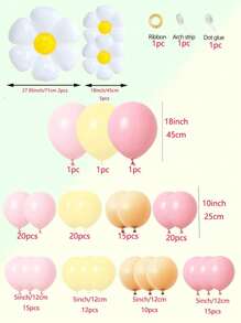 140 Chiếc Hoa Cúc Bóng Vòng Hoa Vòm Bộ Macaron Pastel Màu Vàng Hồng Boho Đảng Cho Bé Tắm Kỷ Niệm Ngày Cưới Sinh Nhật Hoa Hướng Dương trang Trí - Nhiều màu - Xem 2