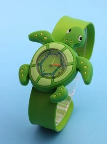 Turtle And Sea Turtle Children Lovely Watch, Personality And Fashionable Snap Watch To Learn To Recognize Time And Arabic Numeral