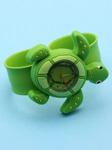 Turtle And Sea Turtle Children Lovely Watch, Personality And Fashionable Snap Watch To Learn To Recognize Time And Arabic Numeral