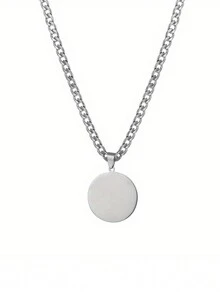 Collar de nombre tallado personalizado y con estilo para hombres y mujeres, colgante de cadena personalizado, letra clásica, pulsera de enlace de tanque de acero inoxidable personalizada, joyería de piedras preciosas de festival en conjunto para parejas, regalo para dar a novio como regalo de cumpleaños