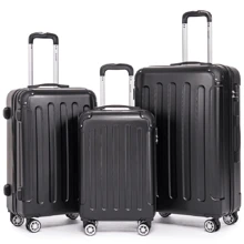 20in+24in+28in Kofferset, bestehend aus 3 Teilen: 20in Handgepäck, 28in großer Reisekoffer mit hoher Kapazität und 24in Rollkoffer mit 4 drehbaren Rädern, ABS Hartschalen Passwort Koffer Handgepäck Reise Schule Urlaub Flitterwochen Studium Ausland Abschluss Urlaubsutensilien Reisezubehör, ideale Wahl als Geschenk für Männer Frauen Jungen Mädchen Studenten Paar, Schultasche Schulsachen