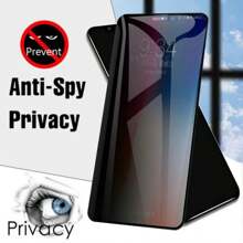 Película de vidro 3D Privativa Anti Spy Para IPhone Todos Modelos Privacidade Para Ios 7 8 XS XR 11 12 13 14 15 Pro Max - Transparente - Visão 6