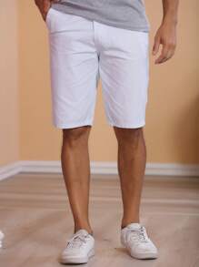 Men Shorts - 白色 - 查看 1