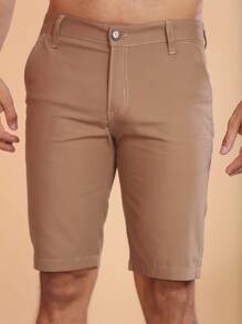 Men Shorts - 鏽棕色 - 查看 5