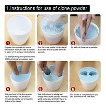 1 Box Jue-Fish 3D Hand Mold DIY Clone Powder Imprint Model Powder For Mother\ Day, Valentine\ Day And Festive Gifts