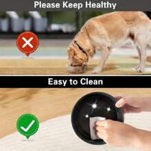 Bol en céramique double pour la nourriture des PET, antidérapant pour chats et chiens - évite les déversements et les glissades, facile à nettoyer et durable