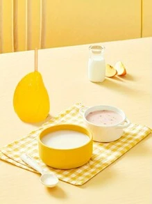 Vaso de plástico con forma de mango con luz LED y pajita, vaso portátil para jugo de playa 1 pieza - multicolor - Ver 5