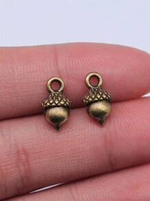 15pcs/Bag 13x7mm 3D Acorn Charms Pendant For DIY Necklace, Bracelet DIY Jewelry Making Accessory