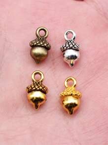 15pcs/Bag 13x7mm 3D Acorn Charms Pendant For DIY Necklace, Bracelet DIY Jewelry Making Accessory