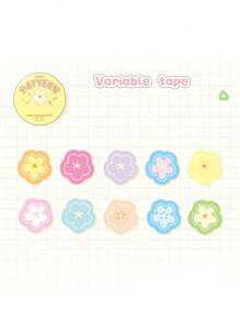 YUXIAN 1 Cuộn Băng Keo Cắt Khuôn, Dòng Phụ Kiện Đa Năng, Nhãn Dán Phong Cách Hàn Quốc Cho Bé Gái, Nhật Ký Tự Làm Trang Trí Cho Sổ Tay, Khung Ảnh, Ốp Điện Thoại Di Động, Tai Nghe, Hộp Văn Phòng Phẩm - Nhiều màu - Xem 11