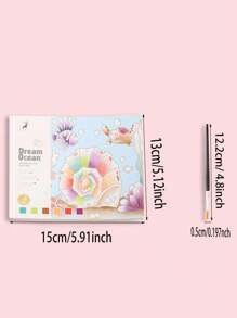 1入組水彩塗鴉手帳 - 彩色 - 查看 4