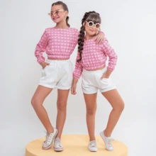 Young Girls Sets - 粉色 - 查看 3