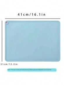 1 Tấm Thảm Ăn Cho Thú Cưng Bằng Silicon, Chống Trơn Trượt, Chống Tràn, Cạnh Lồi, Thảm Thức Ăn Cho Thú Cưng - Nhiều màu - Xem 2