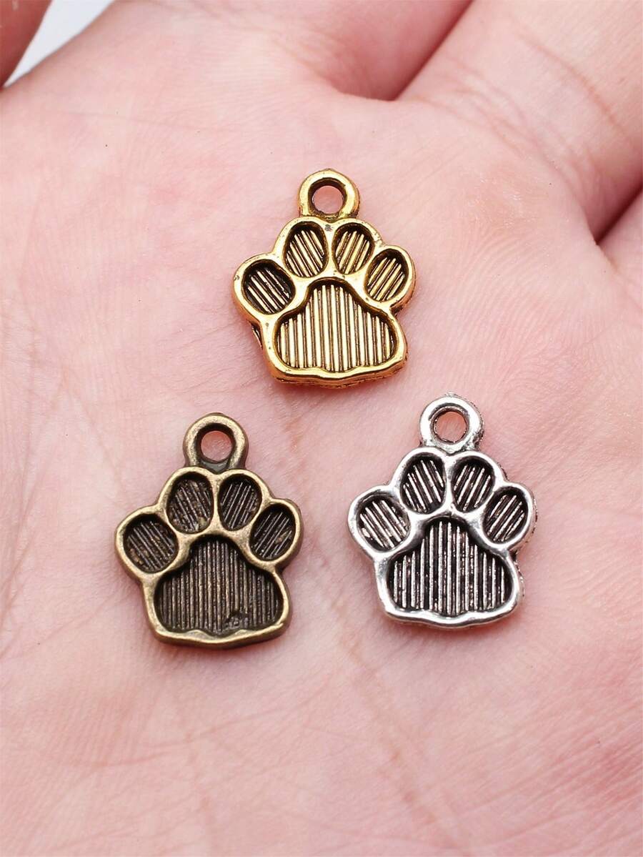 20入組15x12mm(0.59x0.47英寸)狗爪吊墜，適用於製作項鍊、手鍊等DIY手工飾品 - 狗爪 - 查看 1