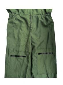 Adult Men's  Costume For Carnival Party, Role Playing Pilot Green Jumpsuit Birthday Performance Outfit - Army Green - View 6