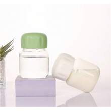 1 botella de agua Mini transparente con un diseño fresco y elegante, un imprescindible para los viajes de verano - Rosa - Ver 3